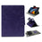 For 9 - 10 Inch Tablets Case with Stand Card Holder Universal Silicone Leather Cover - Purple - 1