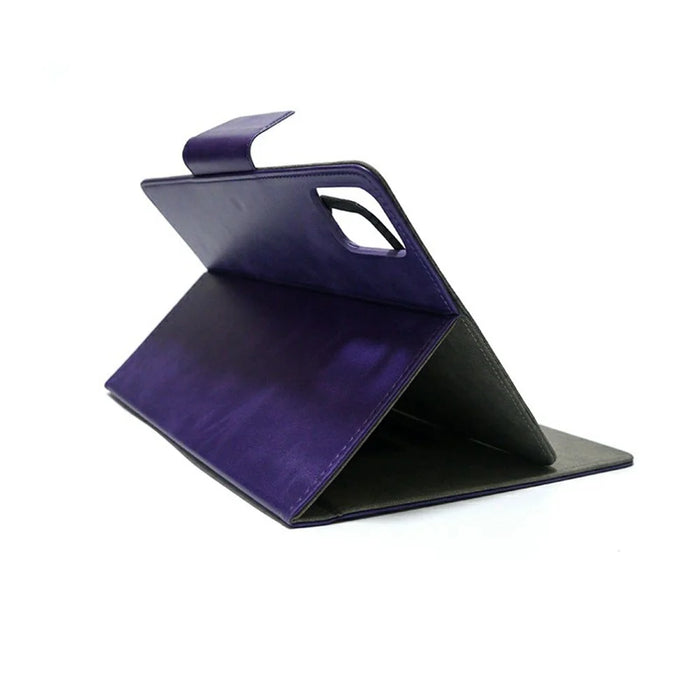 For 9 - 10 Inch Tablets Case with Stand Card Holder Universal Silicone Leather Cover - Purple - 4