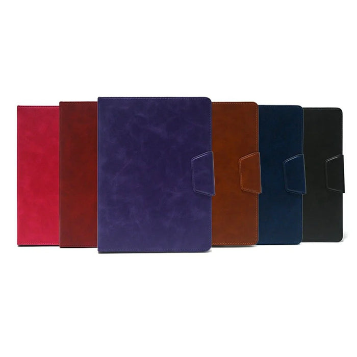 For 9 - 10 Inch Tablets Case with Stand Card Holder Universal Silicone Leather Cover - Purple - 7
