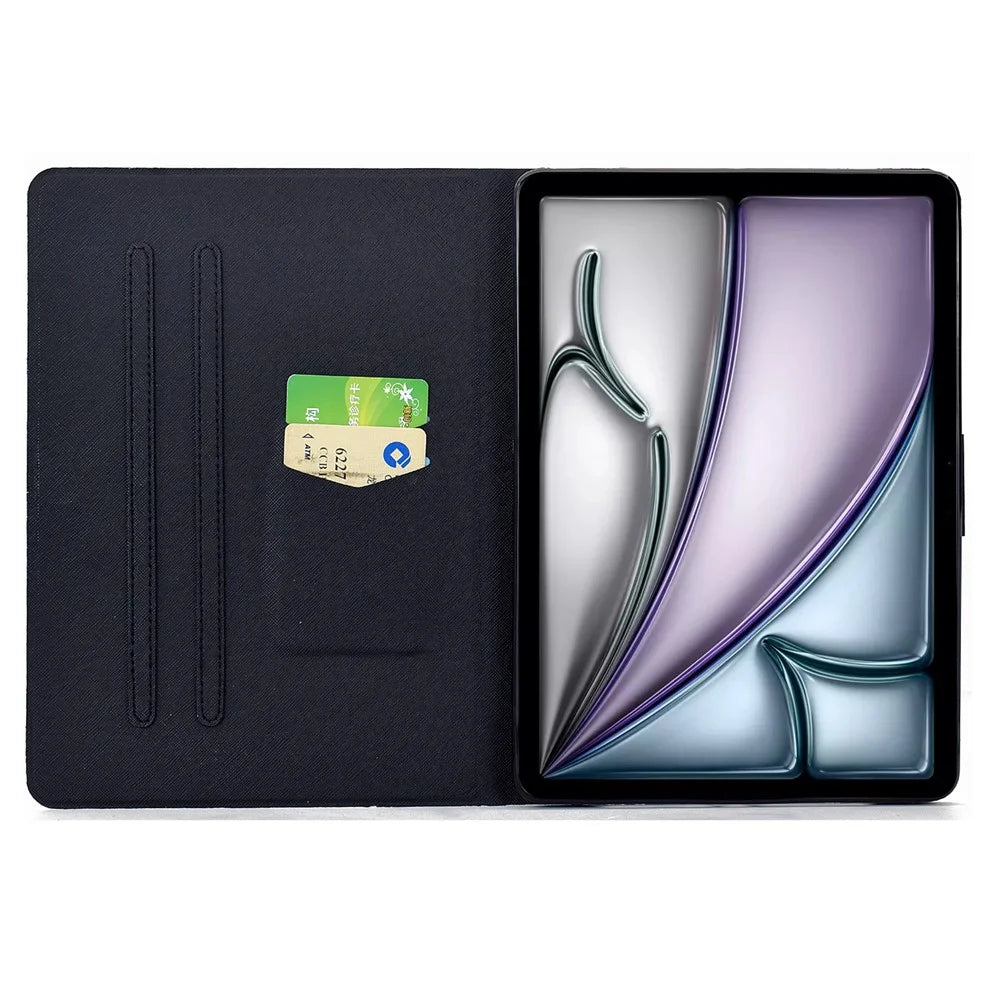 Leather Case for iPad Air 11 (2026) / (2025) / (2024) / Air (2022) / (2020) / Pro 11 (2022) / (2021) / (2020) / (2018) Pattern Paint Cover Auto Sleep / Wake - Blossom - 2