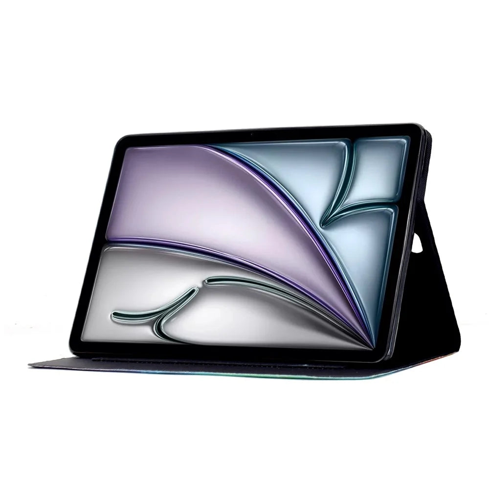 Leather Case for iPad Air 11 (2026) / (2025) / (2024) / Air (2022) / (2020) / Pro 11 (2022) / (2021) / (2020) / (2018) Pattern Paint Cover Auto Sleep / Wake - Blossom - 3