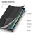 DUX DUCIS For Samsung Galaxy Tab A9 / Galaxy Tab A11 Case  Domo Series Tri-fold Stand PU Leather Tablet Cover - Black - 5