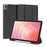 DUX DUCIS For Samsung Galaxy Tab S11 Case  Domo Series Tri-fold Stand PU Leather Tablet Cover - Black - 1