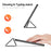DUX DUCIS For Samsung Galaxy Tab S11 Case  Domo Series Tri-fold Stand PU Leather Tablet Cover - Black - 2