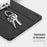 DUX DUCIS For Samsung Galaxy Tab S11 Case  Domo Series Tri-fold Stand PU Leather Tablet Cover - Black - 3