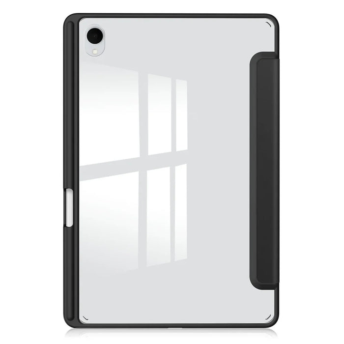 For Samsung Galaxy Tab S11 Case Clear Acrylic Leather Tablet Cover Support Auto Sleep   /   Wake - Black - 7