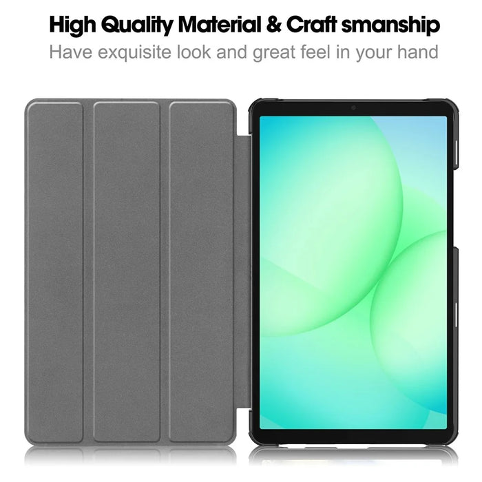 For Samsung Galaxy Tab A11 / A9 Case Anti-Drop Leather Stand Tablet Cover - Black - 2