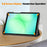 For Samsung Galaxy Tab A11 / A9 Case Anti-Drop Leather Stand Tablet Cover - Black - 4