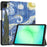 For Samsung Galaxy Tab A11 / A9 Case Pattern Print Leather Stand Tablet Cover - Starry Sky - 1
