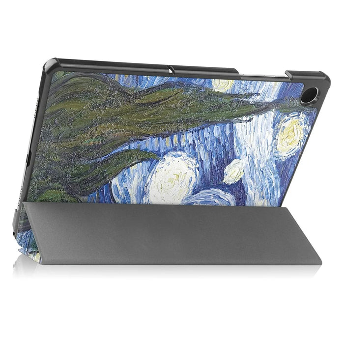 For Samsung Galaxy Tab A11+ / A9+ Case Pattern Print Leather Stand Tablet Cover - Starry Sky - 2