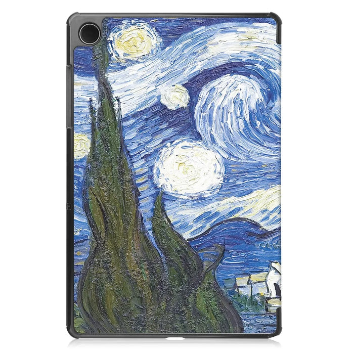 For Samsung Galaxy Tab A11+ / A9+ Case Pattern Print Leather Stand Tablet Cover - Starry Sky - 6