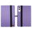 For Lenovo Xiaoxin Pad Pro GT Case with Stand Card Holder Cloth Texture Leather Tablet Cover - Purple - 1