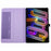 For Lenovo Xiaoxin Pad Pro GT Case with Stand Card Holder Cloth Texture Leather Tablet Cover - Purple - 2