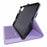 For Lenovo Xiaoxin Pad Pro GT Case with Stand Card Holder Cloth Texture Leather Tablet Cover - Purple - 3