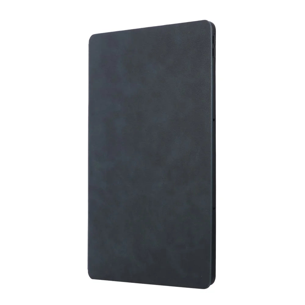 For Lenovo Idea Tab Plus Shockproof Case PU Leather Tablet Cover with Stand - Blue - 6