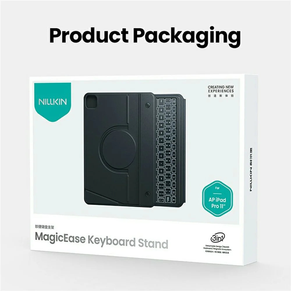 NILLKIN MagicEase Keyboard Stand For iPad (2025) / 10.9 (2022) / Pro 11 (2025) / 11 (2024) / (2022) / (2021) / (2020) / Air 11 (2026) / (2025) / (2024) - Black - 6
