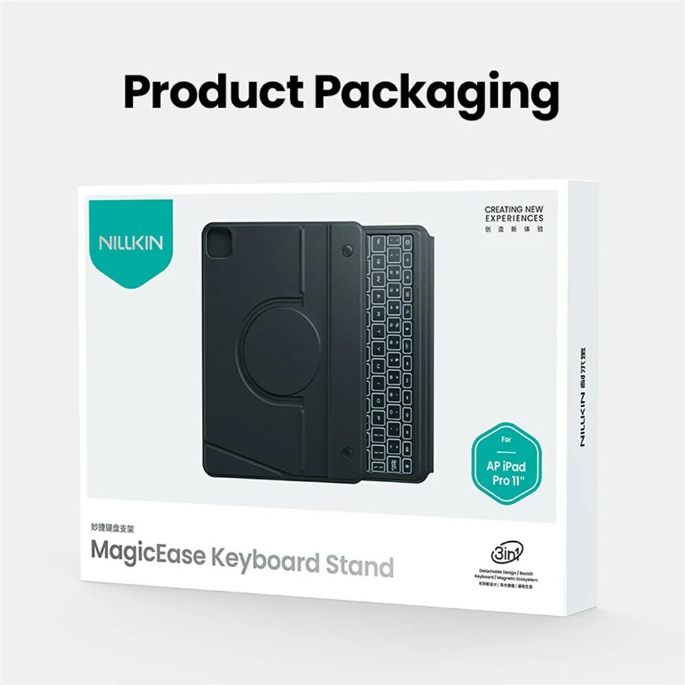 NILLKIN MagicEase Keyboard Stand For iPad Pro 13 (2025) / 13 (2024) / Pro 12.9 (2022) / (2021) / (2020) / Air 13 (2026) / (2025) / (2024) - Black - 6