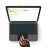 For Samsung Galaxy Tab S11 Leather Case + Touchpad Bluetooth-Compatible Keyboard with Backlit - 6