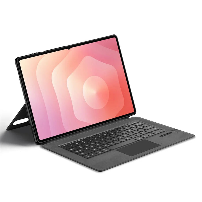 For Samsung Galaxy Tab S11 Ultra Leather Case + Touchpad Bluetooth-Compatible Keyboard (without Backlit) - 3