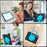For iPad (2025) / iPad 10.9 (2022) Case Kickstand Space Planet PC + Silicone Tablet Cover with Shoulder Strap - Black + Blue - 4