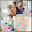 For iPad (2025) / iPad 10.9 (2022) Case with Hand Grip Kickstand Colorful Space Planet PC + Silicone Tablet Cover - Colorful Purple - 3