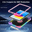 For iPad (2025) / iPad 10.9 (2022) Case Kickstand Colorful Space Planet PC + Silicone Tablet Cover with Shoulder Strap - Colorful Purple - 4