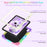 For iPad Air 11 (2026) / (2025) / (2024) Case with Cat Kickstand PC + Silicone Colorful Tablet Cover - Colorful Purple - 4