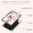 For iPad Pro 11 (2025) / 11 (2024) Case with Cat Kickstand PC + Silicone Colorful Tablet Cover - Colorful Rose Gold - 2