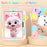For iPad Pro 11 (2025) / 11 (2024) Case with Cat Kickstand PC + Silicone Colorful Tablet Cover - Colorful Rose Gold - 7