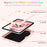 For iPad (2025) / iPad 10.9 (2022) Case PC + Silicone Tablet Cover with Cat Kickstand / Shoulder Strap - Rose Pink - 2
