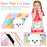For iPad Air 11 (2026) / (2025) / (2024) Case PC + Silicone Colorful Tablet Cover with Cat Kickstand / Shoulder Strap - Colorful Rose Gold - 5