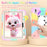 For iPad Air 11 (2026) / (2025) / (2024) Case PC + Silicone Colorful Tablet Cover with Cat Kickstand / Shoulder Strap - Colorful Rose Gold - 7