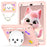 For iPad 10.2 (2021) / (2020) / (2019) Case PC + Silicone Tablet Cover with Cat Kickstand / Shoulder Strap - Rose Pink - 1