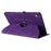 For iPad mini (2024)  /  (2021) Case Rotating Stand Card Holder Smile Imprinted Microfiber Leather Tablet Cover - Purple - 4