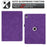 For iPad mini (2024)  /  (2021) Case Rotating Stand Card Holder Smile Imprinted Microfiber Leather Tablet Cover - Purple - 5