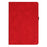 Tablet Case For iPad 9.7-inch (2018)  /  (2017)  /  Air 2  /  Air (2013) Rotating Stand Card Holder Smile Imprinted Microfiber Leather Cover - Red - 7