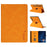 Tablet Case For Samsung Galaxy Tab S10 FE  /  S9 FE  /  S9 Rotating Stand Card Holder Smile Imprinted Microfiber Leather Cover - Khaki - 1