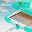 For Samsung Galaxy Tab A11 Kickstand Case TPU PC Silicone Tablet Cover with Shoulder Strap - Mint Green - 6