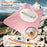 For Samsung Galaxy Tab A11+ Kickstand Case TPU PC Silicone Tablet Cover with Shoulder Strap - Pink - 3