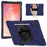 For Samsung Galaxy Tab S11 Ultra Case TPU + PC + Silicone Kickstand Anti Drop Tablet Cover - Navy Blue - 1