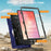 For Samsung Galaxy Tab S11 Ultra Case TPU + PC + Silicone Kickstand Anti Drop Tablet Cover - Navy Blue - 3