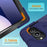 For Samsung Galaxy Tab S11 Ultra Case TPU + PC + Silicone Kickstand Anti Drop Tablet Cover - Navy Blue - 6