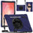 For Samsung Galaxy Tab S11 Ultra Kickstand Case TPU PC Silicone Tablet Cover with Shoulder Strap - Navy Blue - 1