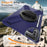For Samsung Galaxy Tab S11 Ultra Kickstand Case TPU PC Silicone Tablet Cover with Shoulder Strap - Navy Blue - 3