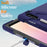 For Samsung Galaxy Tab S11 Ultra Kickstand Case TPU PC Silicone Tablet Cover with Shoulder Strap - Navy Blue - 6