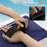 For Samsung Galaxy Tab S11 Ultra Kickstand Case TPU PC Silicone Tablet Cover with Shoulder Strap - Navy Blue - 7