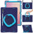 For Samsung Galaxy Tab S11 Ultra Case with Shoulder Strap TPU + PC + Silicone Kickstand Tablet Cover - Navy Blue - 2