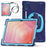 For Samsung Galaxy Tab S11 Ultra Case with Shoulder Strap TPU + PC + Silicone Kickstand Tablet Cover - Navy Blue - 3
