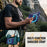 For Samsung Galaxy Tab S11 Ultra Case with Shoulder Strap TPU + PC + Silicone Kickstand Tablet Cover - Navy Blue - 5