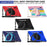For Samsung Galaxy Tab S11 Ultra Case with Shoulder Strap TPU + PC + Silicone Kickstand Tablet Cover - Navy Blue - 6